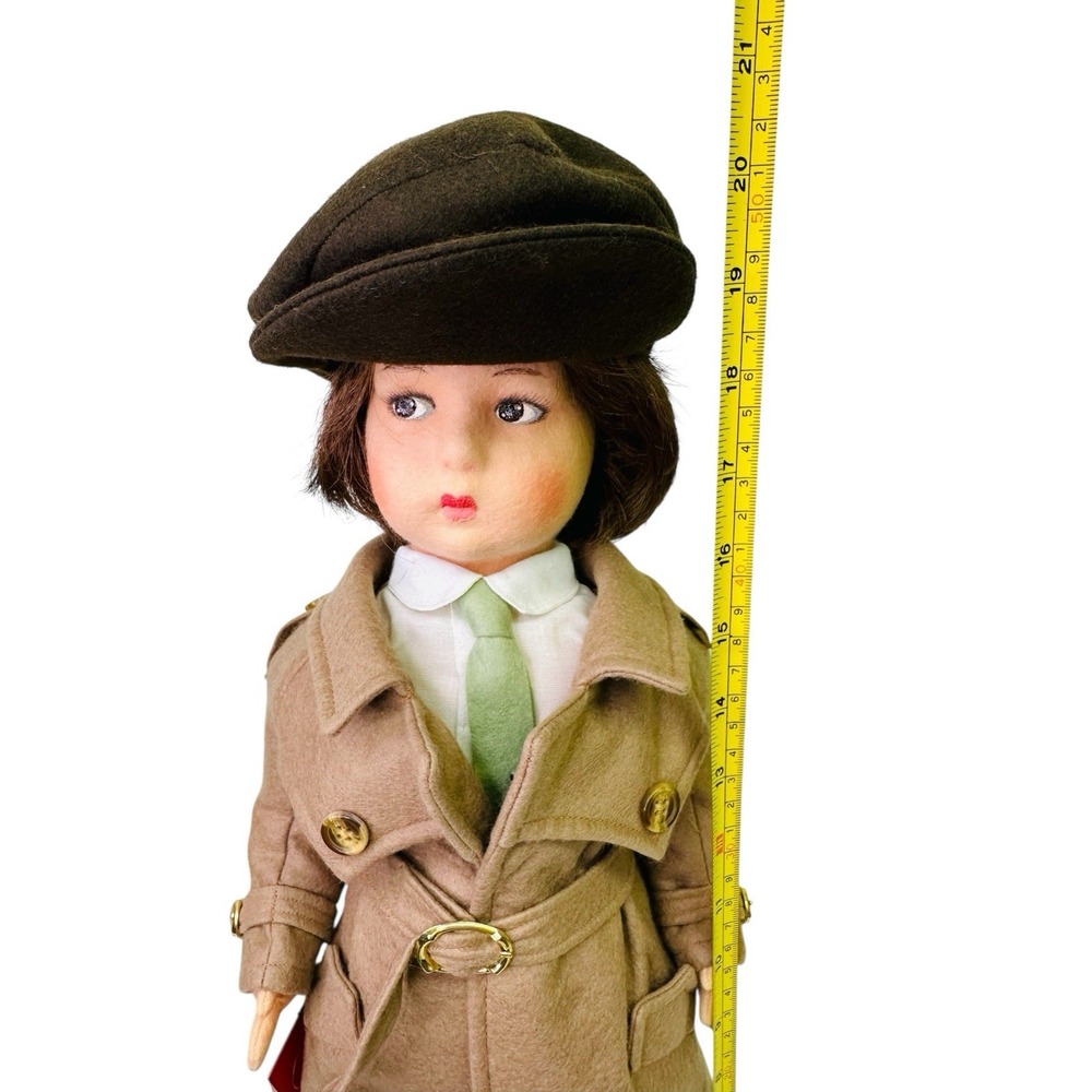 Lenci 'Nanni' Doll In Detective Outfit Handmade Felt Doll #962538 Italy 1980s - Picture 11 of 13